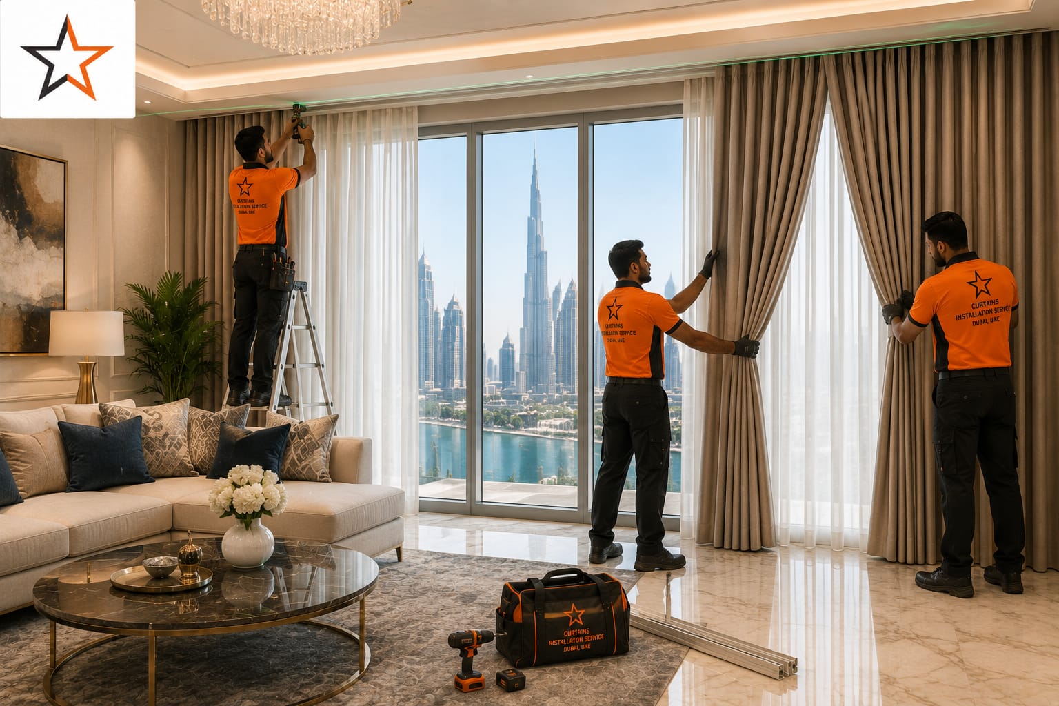 Curtains Installation